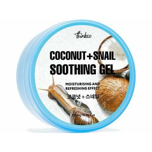 Гель с муцином улитки и экстрактом кокоса thinkco COCONUT + SNAIL SOOTHING GEL