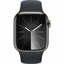 Умные часы Apple Watch Series 9 GPS + Cellular, 41mm Stainless Steel Graphite с чёрным ремешком S/M