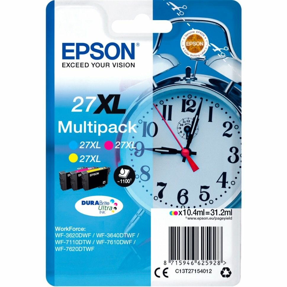 Набор картриджей для струйного принтера EPSON T2715 Multipack (C13T27154022)