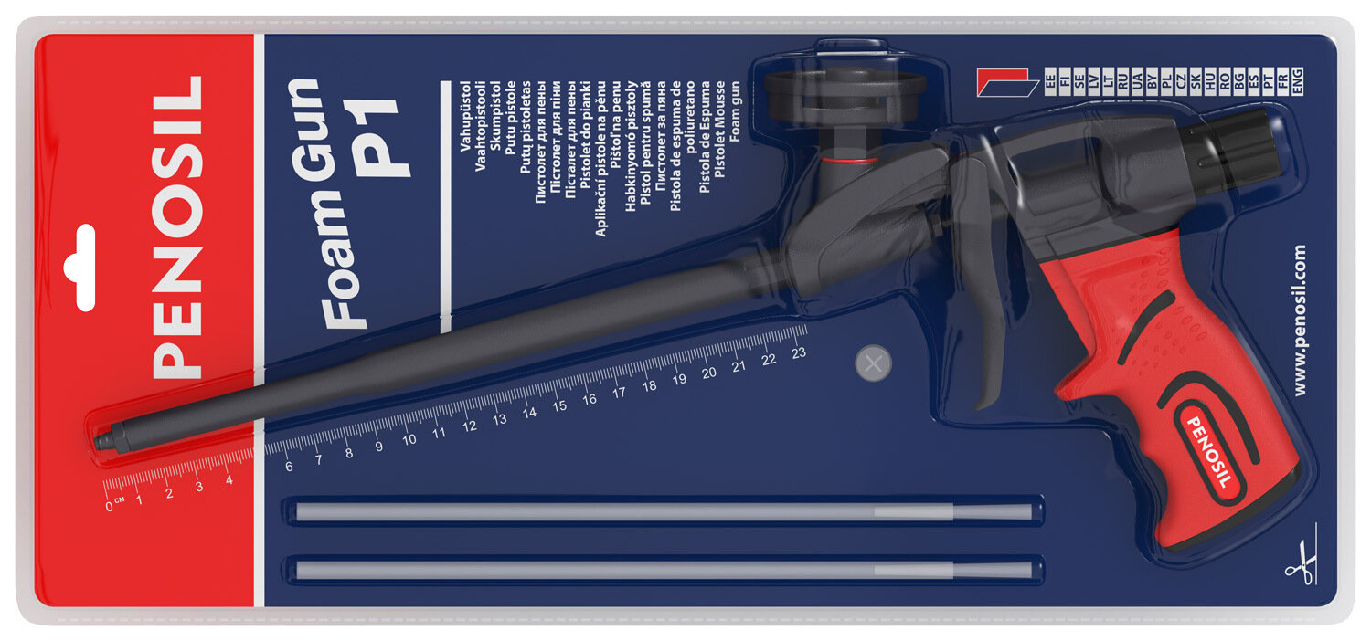 Пистолет для монтажной пены с удлинённым стволом PENOSIL FoamGun P1