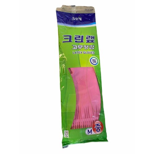 Перчатки из натурального латекса CLEAN WRAP для работы с продуктами удлиненные размер M 1 пара 424₽