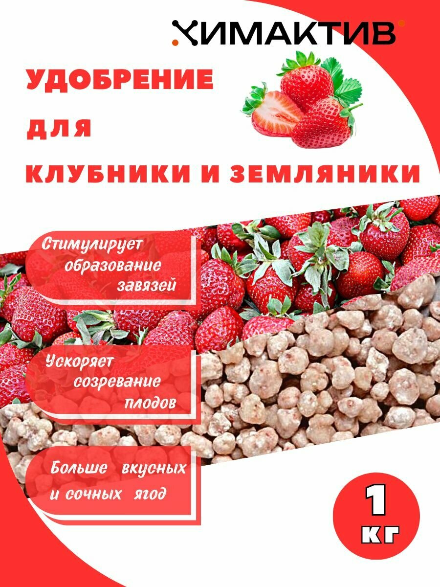 Удобрение для клубники и земляники 1кг Химактив Д