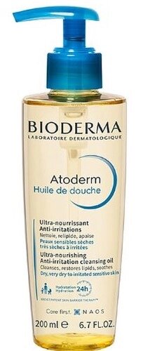 Bioderma Atoderm масло для душа ультрапитательное восстанавливающее для сухой чувствительной и атопичной кожи 200 мл