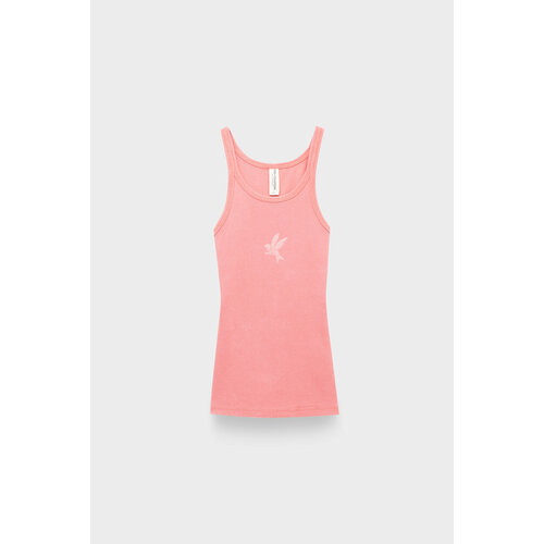 Топ One Teaspoon coral one teaspoon rib singlet coral, размер 44, розовый