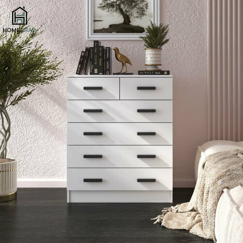 Комод для одежды и вещей HomeGrad Boston 42 ящика 81 см Белый 16978₽