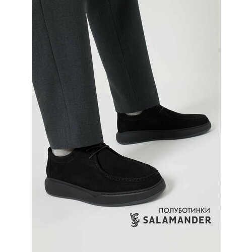 фото Полуботинки дерби salamander, размер 40, черный