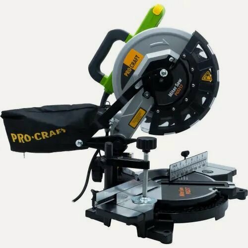 Изображение товара Торцовочная пила настольная Pro-Craft Professional Store PGS-217, лазер, круг 210мм, пропил 60мм, 1400Вт, 4900об/мин