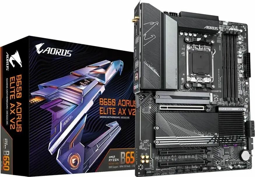 Материнская плата Gigabyte B650 Aorus Elite AX V2, форм-фактор ATX, чипсет AMD B650