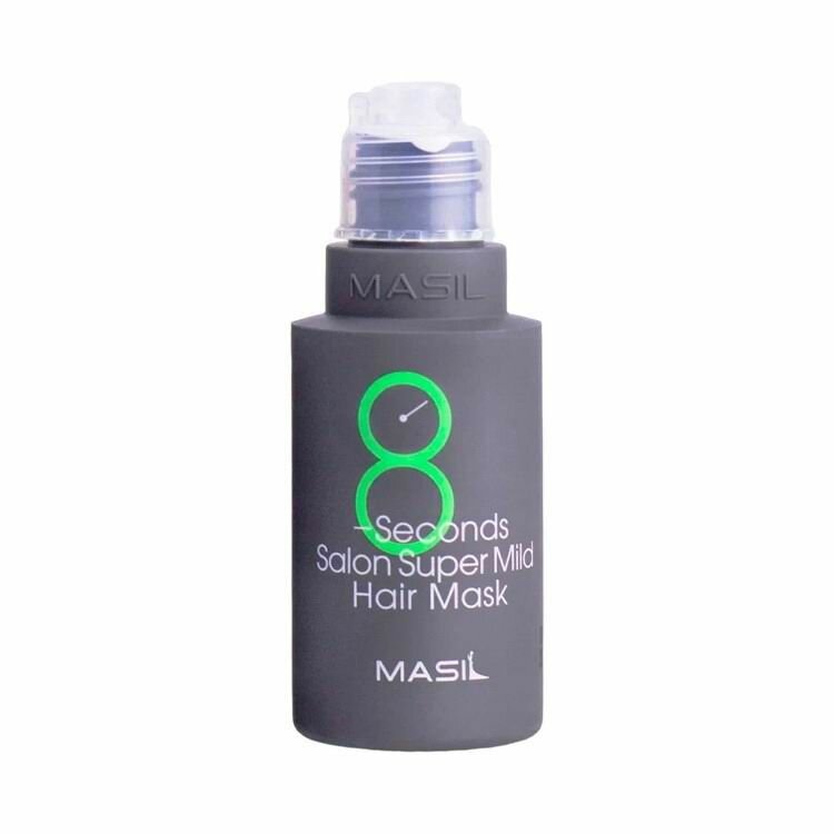 Маска для волос MASIL "8 Seconds Salon", Super Mild, восстанавливающая, для ослабленных волос, 50 мл