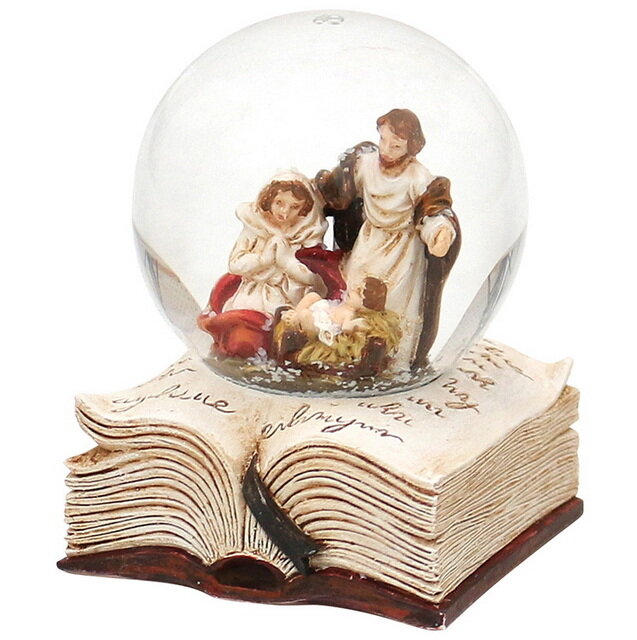 Снежный шар Святое семейство: Рождество в Вифлееме 7 см