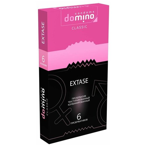 Презервативы с точками и рёбрышками DOMINO Classic Extase - 6 шт. | Domino | Презервативы