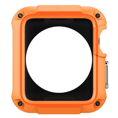 Защитный чехол с защитой экрана для Apple Watch 3, 2 (42 мм), Tough Armor, оранжевый чехол spigen tough armor apple watch 44 mm оранжевый