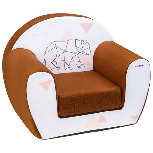 фото Кресло-кровать paremo детское pcr320 дрими медведь стиль 2 размер: 55х42 см, обивка: ткань, цвет: шоколад