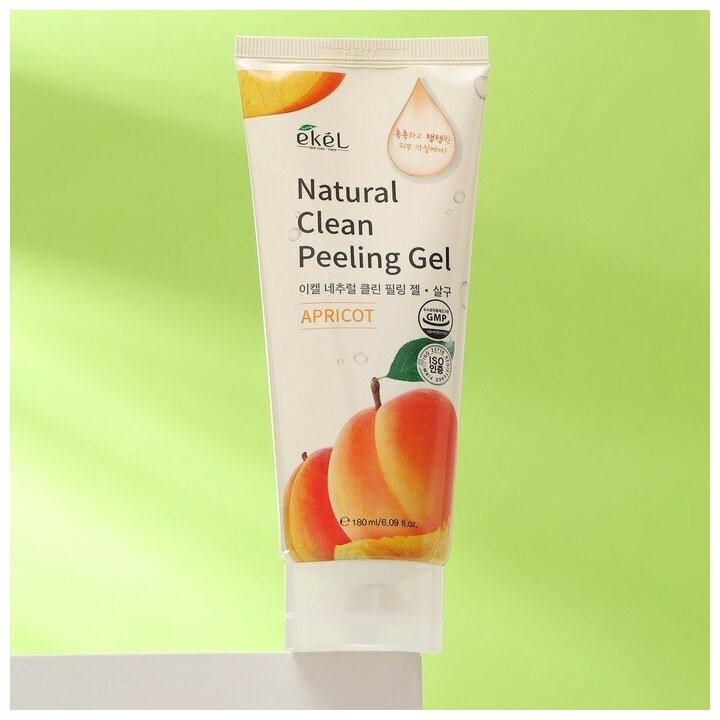 Пилинг-скатка с экстрактом абрикоса Natural clean peeling gel apricot Ekel/Екель 180мл EZEKIEL COSMETIC Co.,Ltd - фото №16