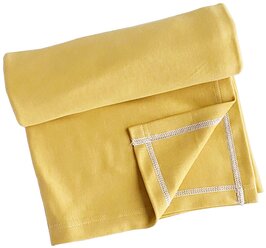 Многоразовая пеленка Mjolk трикотаж 115х85 см, однотонные, mustard