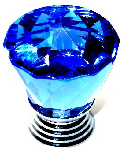Ручка мебельная с голубым кристаллом, 36 мм., арт. UV822003 - фотография № 7