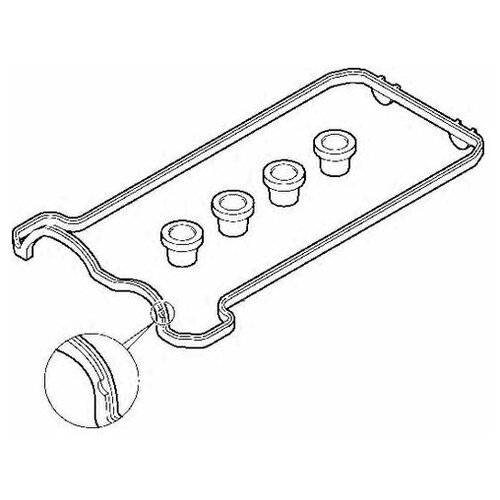 фото Набор прокладок клапанной крышки elring 475.840 для mercedes e- class w124, s- class c140, w140, sl r129, w124 w124