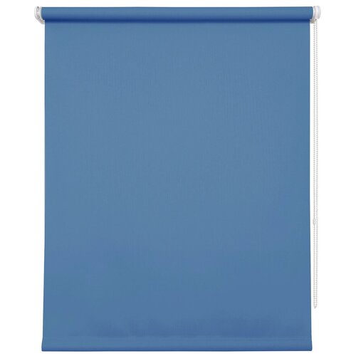 фото Рулонная штора уют 7516 плайн (голубой), 90х175 см