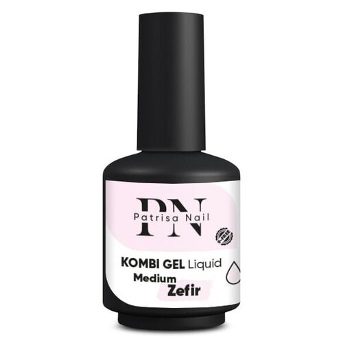 Гель для моделирования ногтей Patrisa Nail Kombi Gel Liquid Medium Zefir камуфлирующий, 16 мл