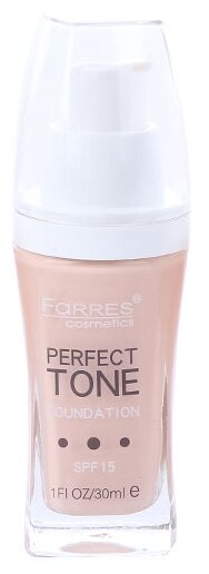 Farres Тональный крем Тональный крем 3в1 Perfect tone, SPF 15, 30 мл/30 г, оттенок: 02