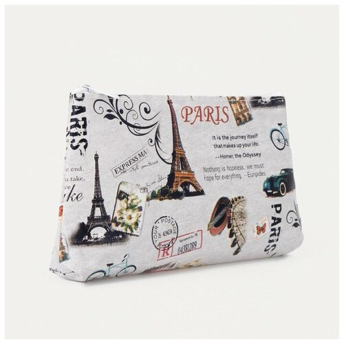 фото Косметичка на молнии, цвет бежевый gorodok