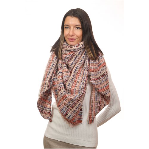 фото Платок ,130х125 см, мультиколор, розовый нет