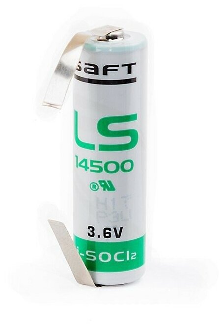 Батарейка Saft LS 14500 CNR AA с лепестковыми выводами