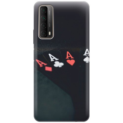 фото Силиконовый чехол на huawei p smart (2021) / хуавей п смарт (2021) с эффектом блеска "флеш-рояль gosso