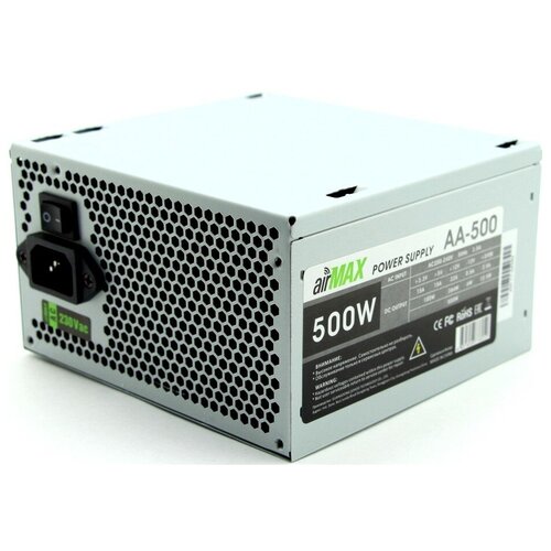 AirMax Блоки питания AirMax AA-500W Блок питания 500W ATX (24+4+6пин, 120mm (SCP)(OVP)(OCP)(UVP)ATX 12V v.2.3)