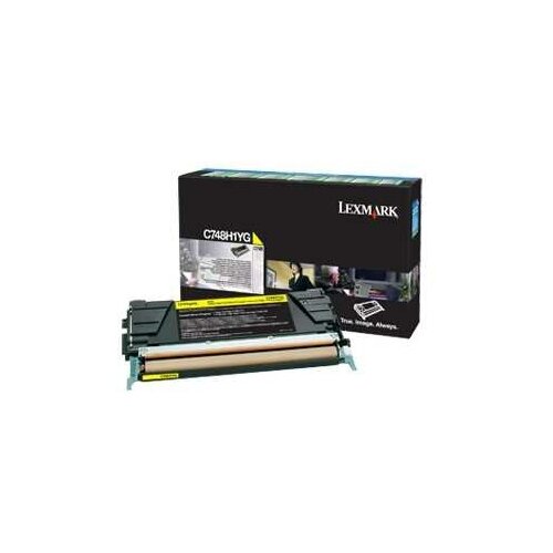 Картридж Lexmark C748H1YG, жёлтый, повышенной ёмкости для C748, 10K LRP