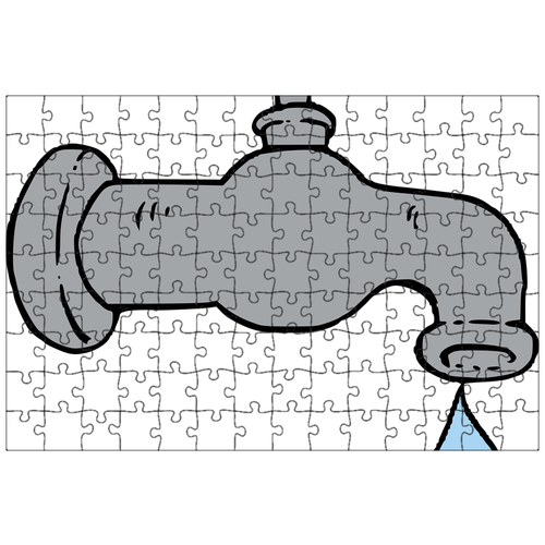 фото Магнитный пазл 27x18см."воздух вода, смешивает диграфы, капать" на холодильник lotsprints