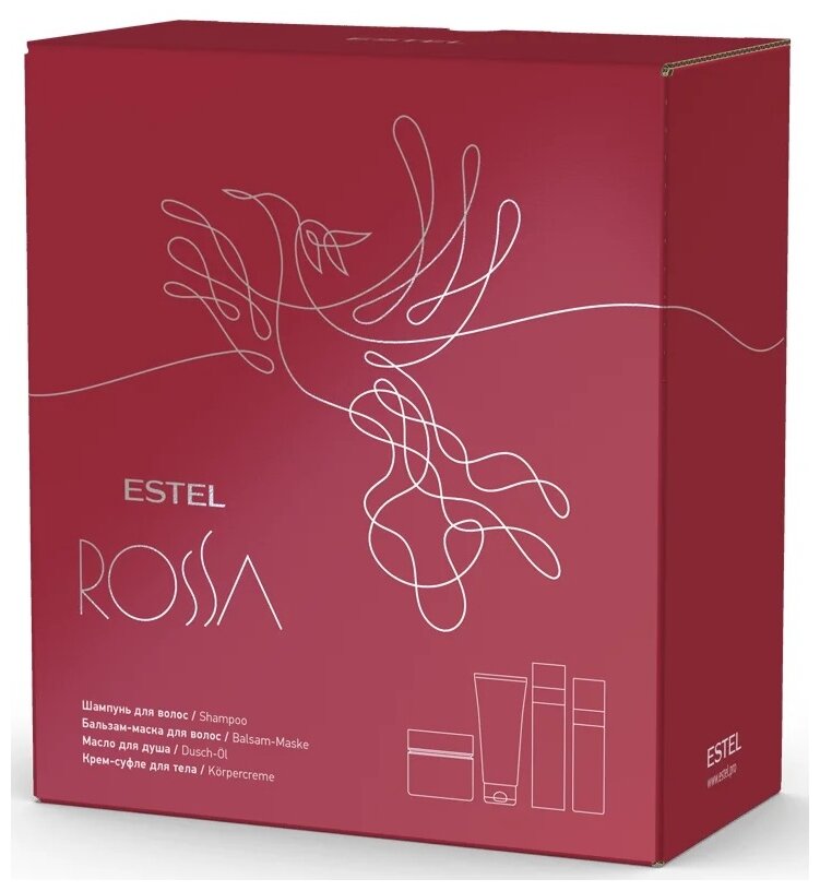 Estel Подарочный набор парфюмерных компаньонов : шампунь 250 мл + бальзам-маска 200 мл + масло 150 мл + крем-суфле 200 мл (Estel, ) - фото №1
