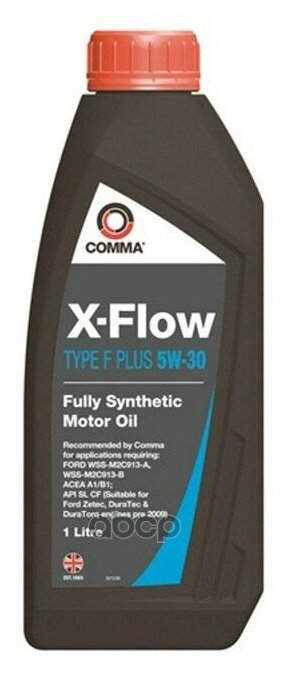 COMMA Comma 5w30 X-Flow Type F Plus (1l)_масло Мот! Син Acea A5/B5, Api Sl/Cf, Ford Wss-M2c913-B/M2c913-A