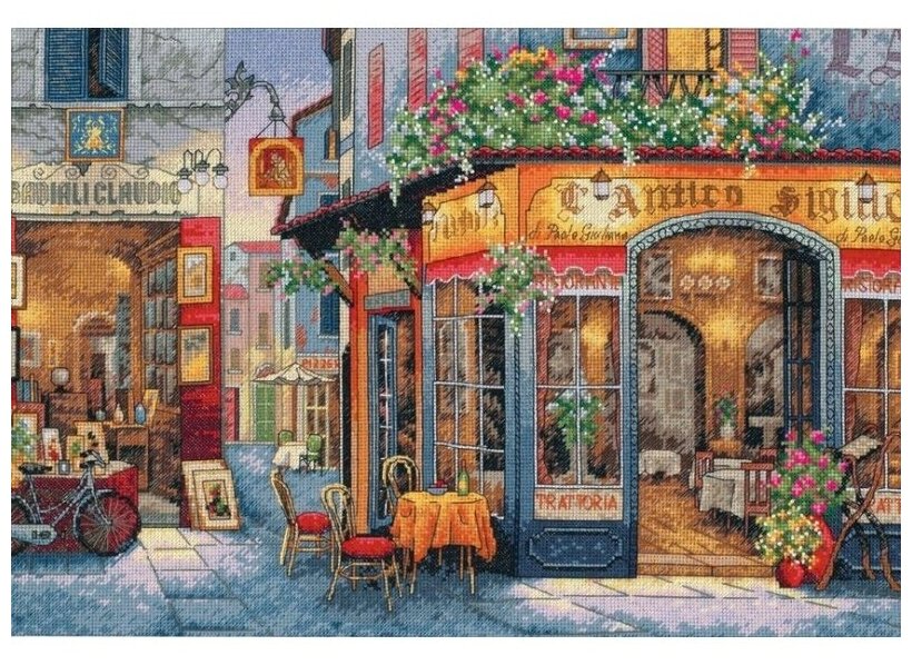 35224 Набор для вышивания крестом DIMENSIONS European Bistro "Европейское бистро"