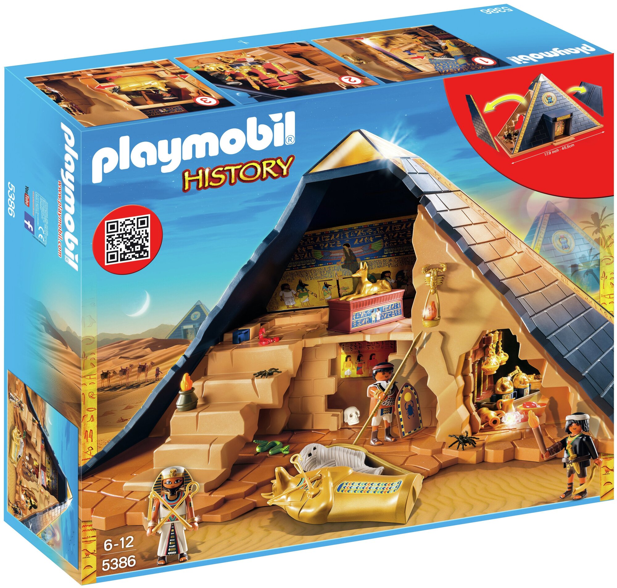 Конструктор Playmobil History 5386 Пирамида Фараона, 120 дет.