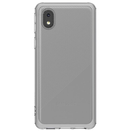 Чехол Samsung EF-OA013 для Samsung Galaxy A01, прозрачный чехол накладка krutoff soft case женский день след помады для samsung galaxy a01 core a013 черный