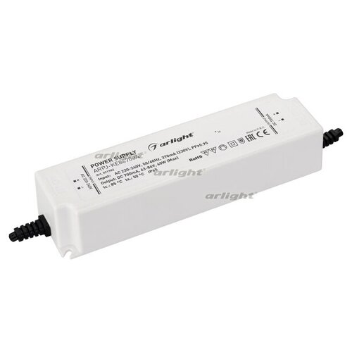 Блок питания ARPJ-KE86700A (60W, 700mA, PFC) (Arlight, IP65 Пластик, 5 лет)