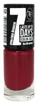 TF Cosmetics лак для ногтей 7 days Color Gel, 8 мл, №282 сливовый