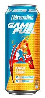 Напиток безалкогольный Adrenalin Rush Game Fuel Манго энергетический газированный 0.449 л * 6 штук - фотография № 2