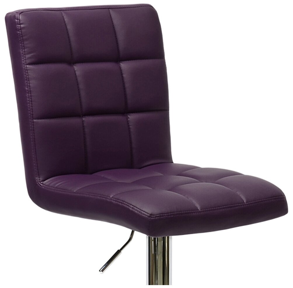 Барный стул Barneo N-48 Kruger фиолетовая кожа - фотография № 2