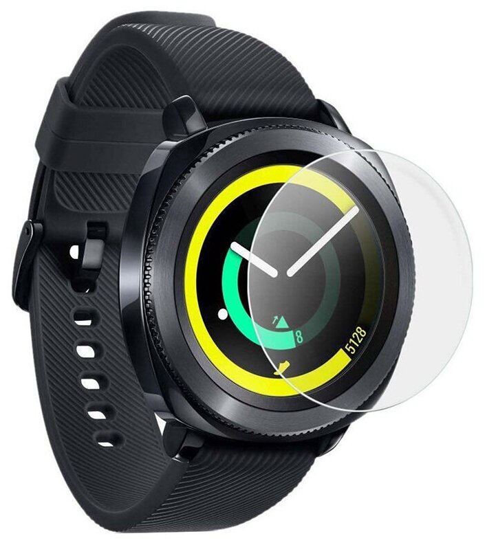 Гидрогелевая защитная пленка на экран смарт-часов Samsung Gear Sport (2 шт.)