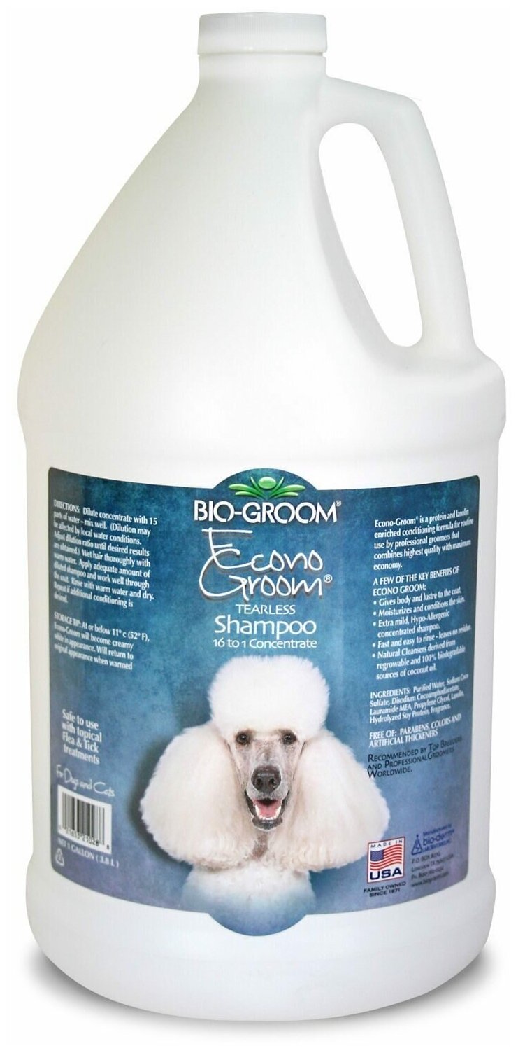 Шампунь эконогрум для собак и кошек Bio- Groom "Econogroom Shampoo", 3,8 л