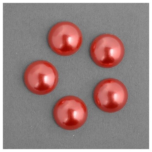 Полужемчужины TBY перламутр, круг, 58, 8 мм, цвет 58, красный, 500 г (TBY.1908-58)