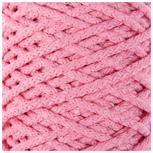 Шнур для вязания с сердечником 100% полиэфир, ширина 5 мм 100м/550гр (90 розовый)./В упаковке шт: 1