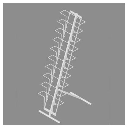 Стойка для печатной продукции напольная, 10 карманов А4, цвет белый 2472540 .
