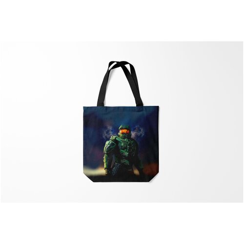 фото Сумка-шоппер / 40х40 см / геймерам / halo burnettie