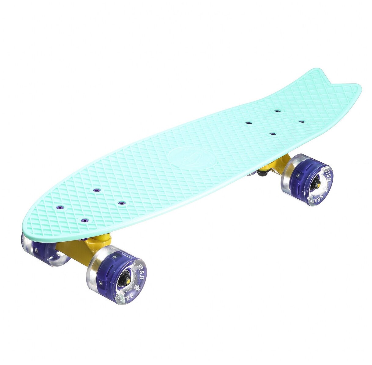 Пенни Борд Fish Skateboards 22" Мятный Рыба Led