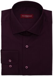 Мужская рубашка Allan Neumann 000036-RF, размер 41 176-182, цвет бордовый
