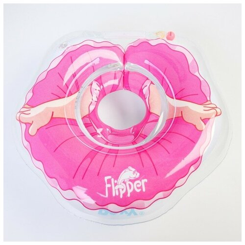 Надувной круг на шею для купания малышей Flipper, Балерина Roxy-kids 4881378 .