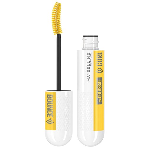 maybelline тушь для ресниц the colossal curl bounce 01 очень черная 10мл Maybelline New York Тушь для ресниц The Colossal Curl Bounce Washable, Very Black